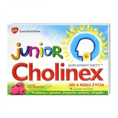 CHOLINEX JUNIOR 16 tabletek do ssania