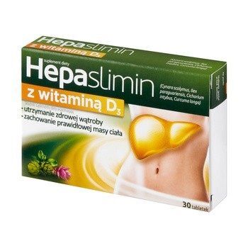 HEPASLIMIN Z WITAMINĄ D3 30 tabletek
