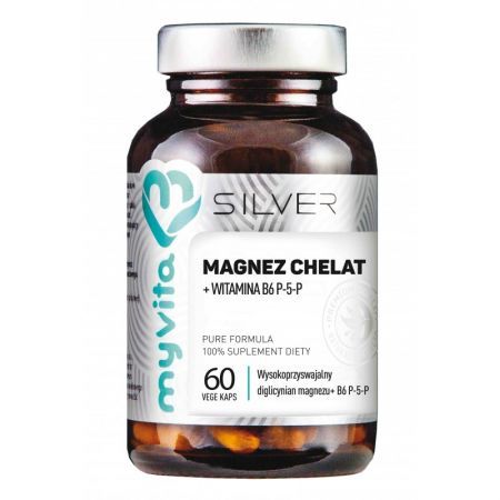 MyVita SILVER MAGNEZ+B6 (chelat magnezu) 60kapsułek
