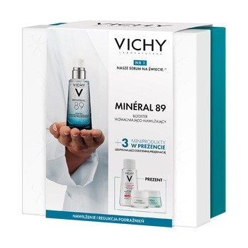Vichy Mineral 89 Zestaw Booster Wzmacniająco-nawilżający + gratisy.